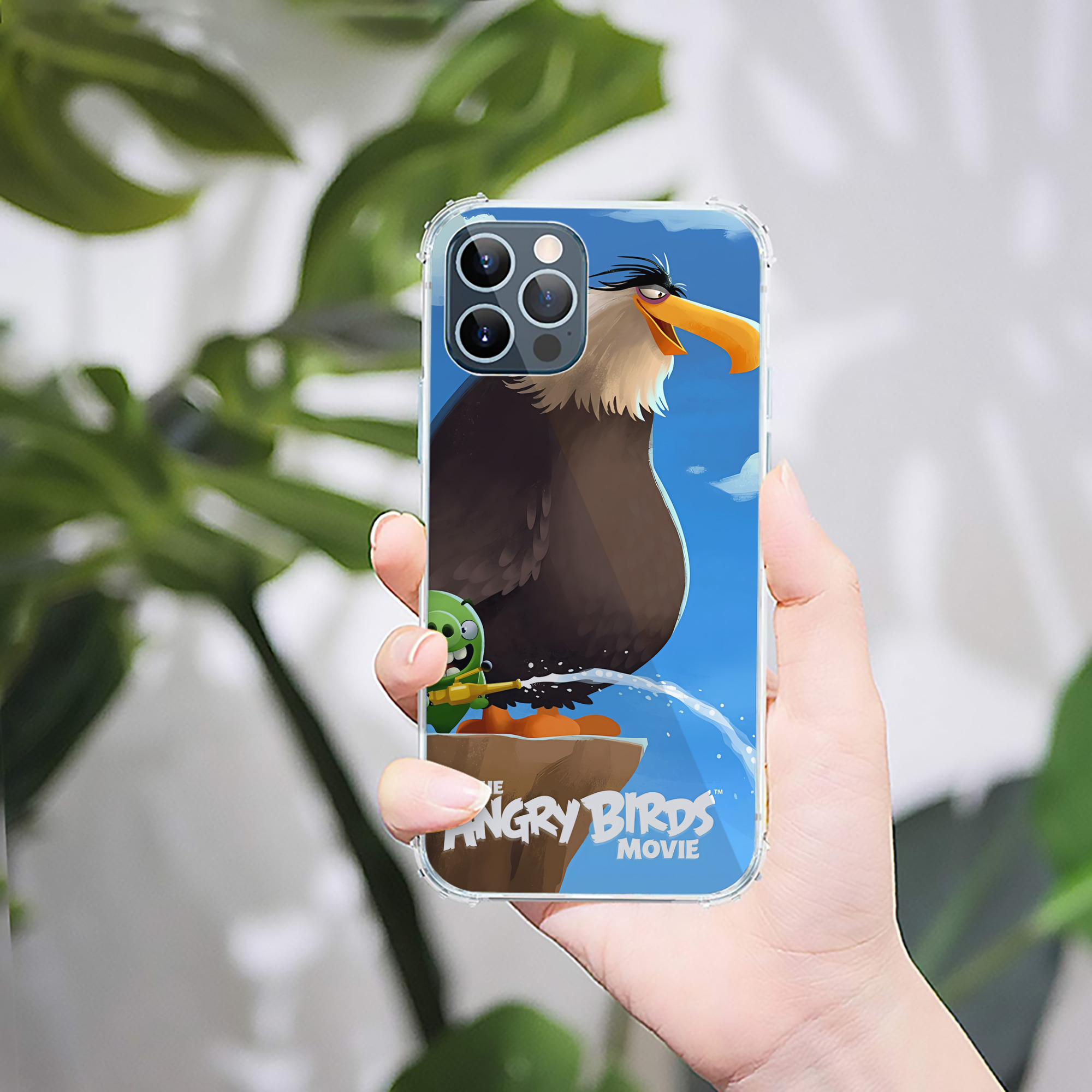 （画像用） Angry Birds アングリーバード 【iPhone 12シリーズ対応】透明スマホケース（クリアソフトケース）
